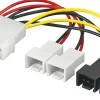 Adapterkabel för fläktar 4-pin Molex