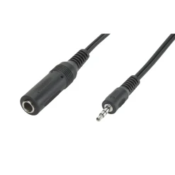 Adapterkabel 6,3 mm till 3,5 mm Stereo