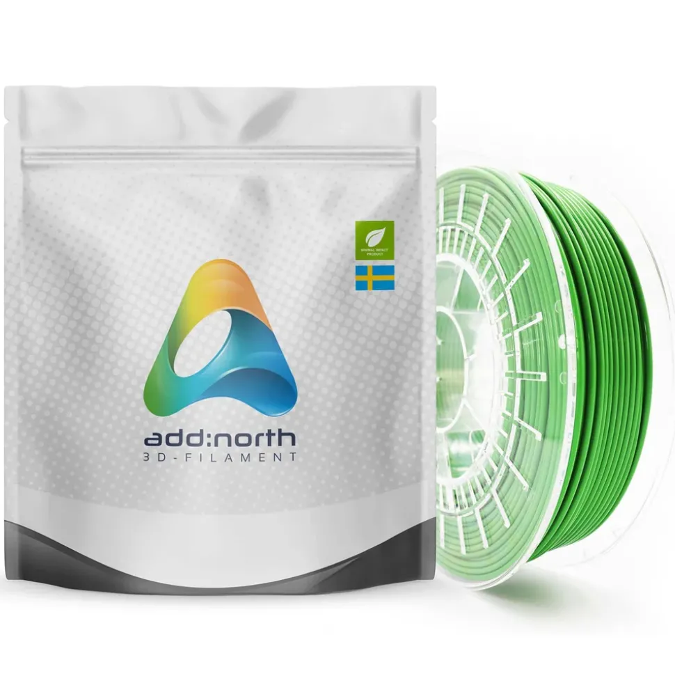 Addnorth E-PLA-filament för 3D-skrivare 1,75 mm Grön