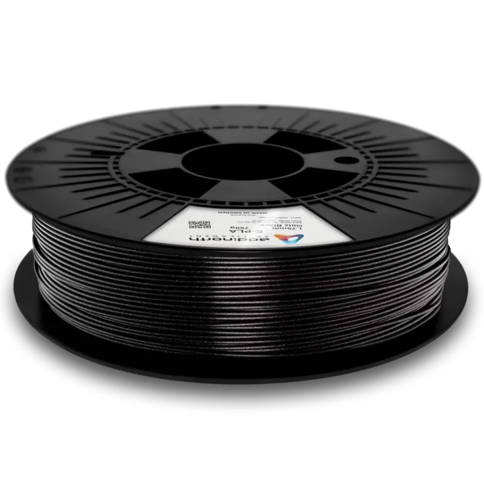 Addnorth E-PLA-filament för 3D-skrivare 1,75 mm Glitz Black