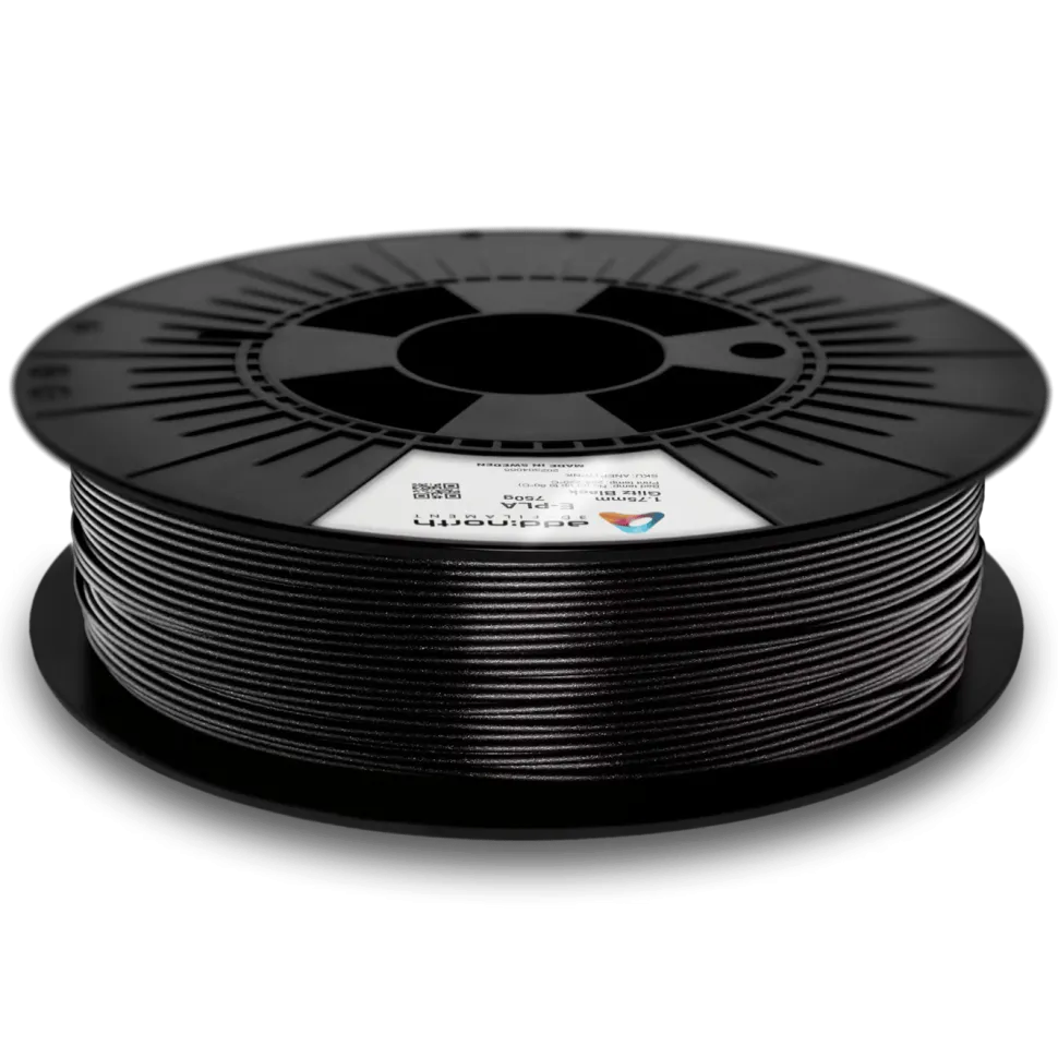 Addnorth E-PLA-filament för 3D-skrivare 1,75 mm Glitz Black