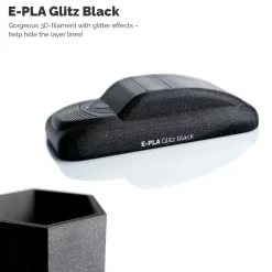 Addnorth E-PLA-filament för 3D-skrivare 1,75 mm Glitz Black