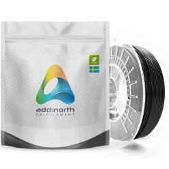 Addnorth E-PLA-filament för 3D-skrivare 1,75 mm Svart