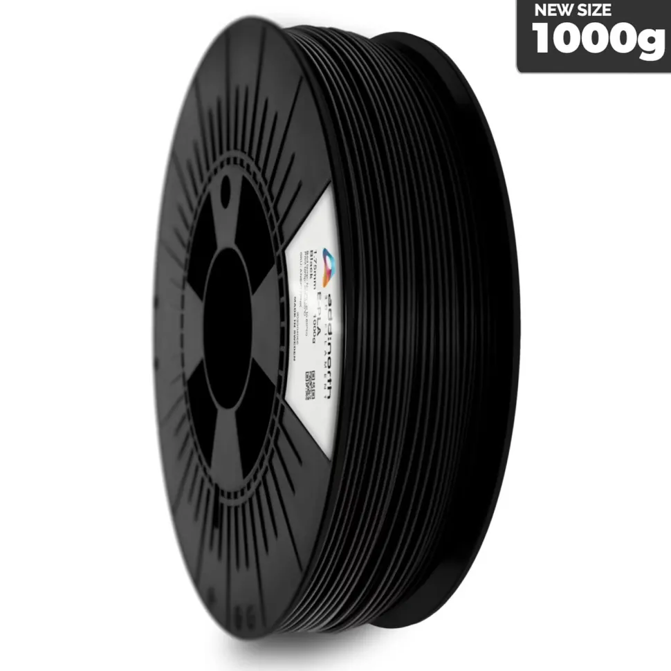 Addnorth E-PLA-filament 1,75 mm 1000 g-Svart