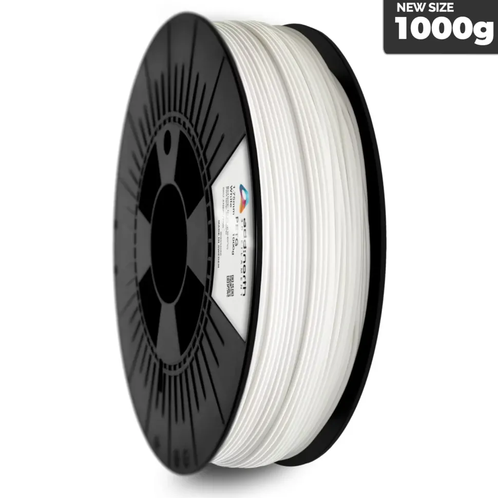 Addnorth PETG Economy-filament 1,75 mm 1000 g – vit