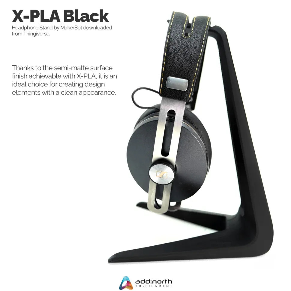 Addnorth X-PLA-filament för 3D-skrivare 1,75 mm Svart