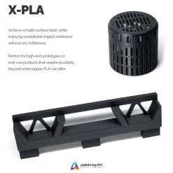 Addnorth X-PLA-filament för 3D-skrivare 1,75 mm Svart
