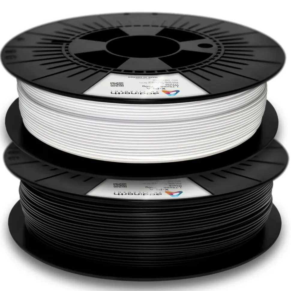 Addnorth X-PLA-filament för 3D-skrivare 1,75 mm Svart