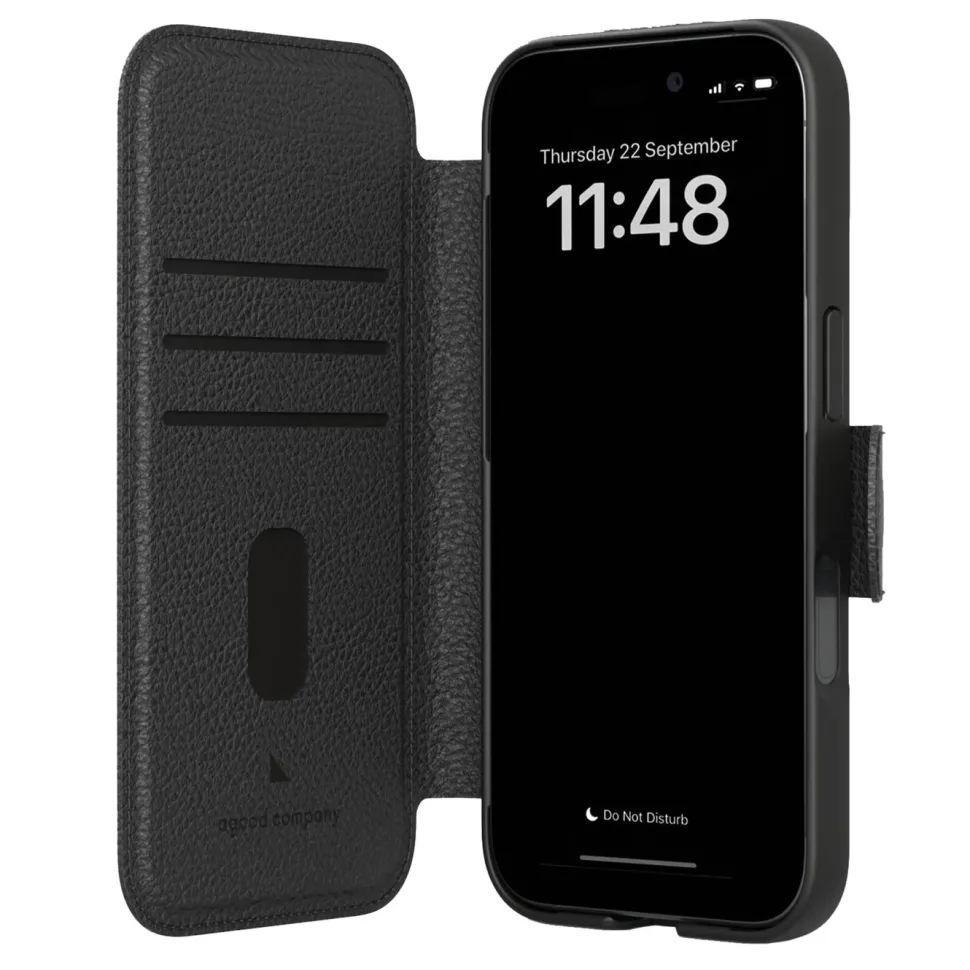 agood company Mobilplånbok iPhone 16 Pro Svart