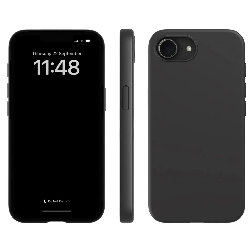 agood company Växtbaserat mobilskal iPhone 16e och 17e Svart