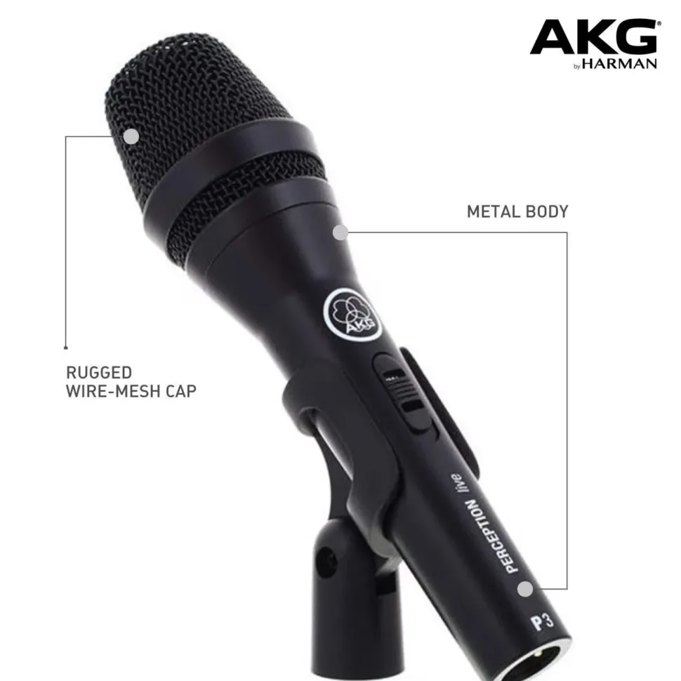 AKG Perception P3 S sångmikrofon med på/av-knapp