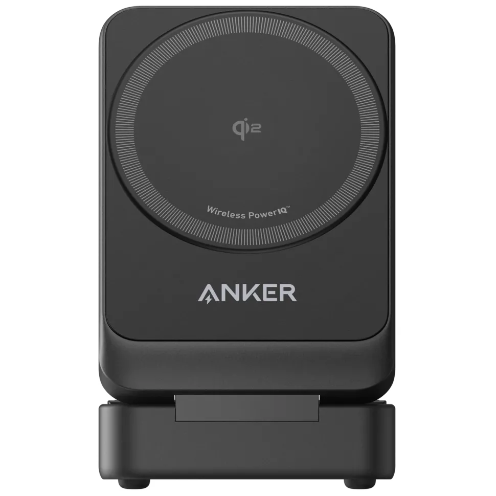 Anker MagGo Trådlös och vikbar 3-i-1-laddstation Svart