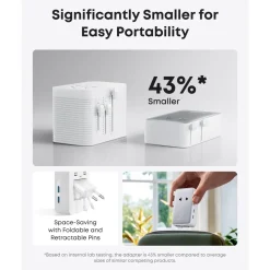 Anker Nano Travel Adapter 5-i-1 reseadapter (20 W) Vit
