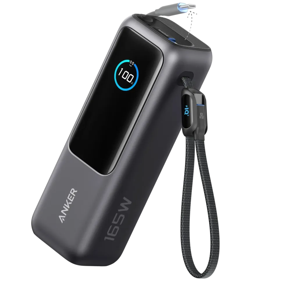 Anker Powerbank 165 W 25000 mAh med kablar