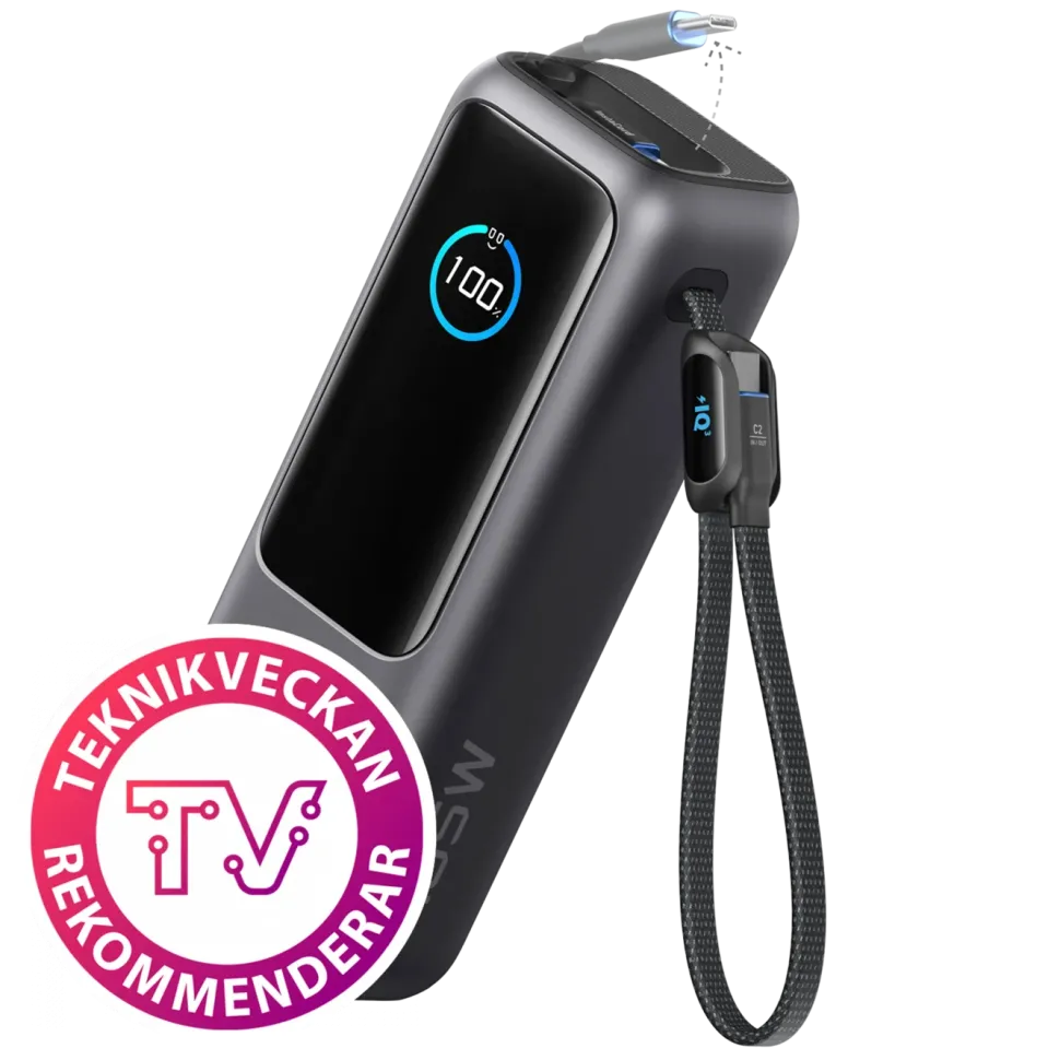 Anker Powerbank 165 W 25000 mAh med kablar