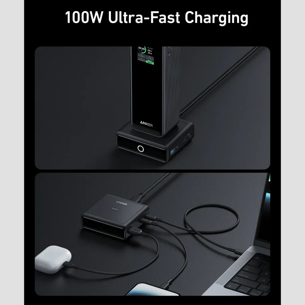 Anker 100W Laddstation för Anker Prime Powerbank