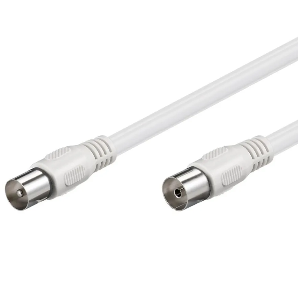 Antennkabel Vit 1 m