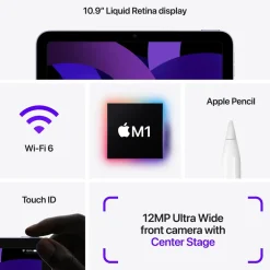 Apple iPad Air (5:e gen.) 10,9" Wifi 64 GB Rymdgrå