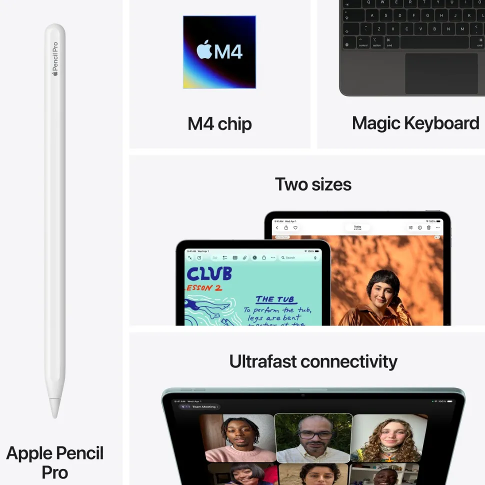 Apple iPad Air 13" (M4) 128 GB Wifi Blå