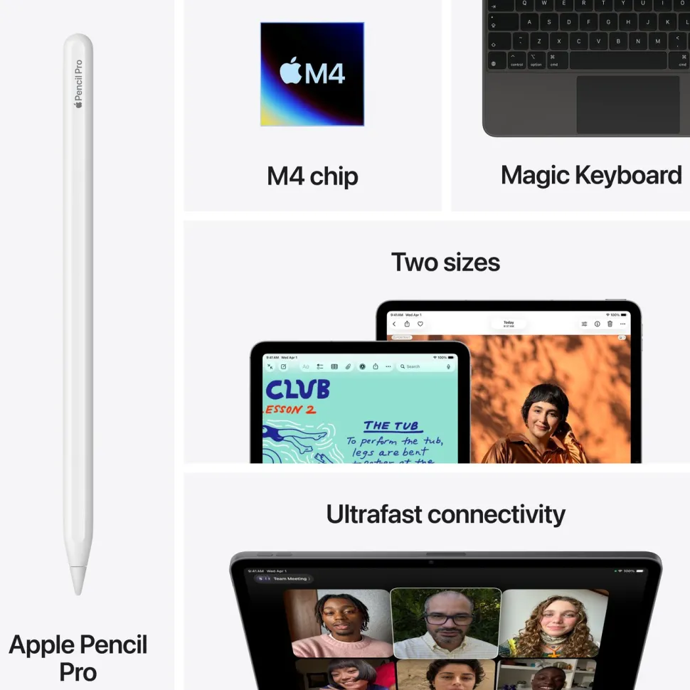 Apple iPad Air 13" (M4) 128 GB Wifi Rymdgrå