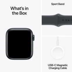 Apple Watch SE GPS 40 mm Midnight Case med Midnight Sport band M/L