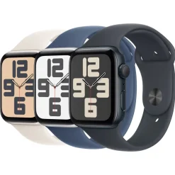 Apple Watch SE GPS 44 mm Midnight Case med Midnight Sport band M/L