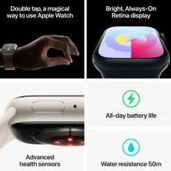 Apple Watch Series 9 GPS + Cellular 45 mm Silver M/L