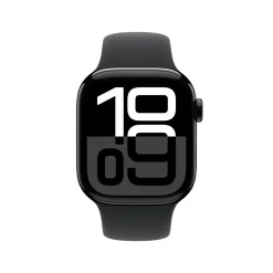 Apple Watch Series 10 GPS 42 mm Jet Black Case med Black Sport Band S/M
