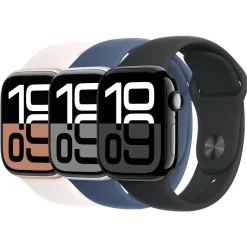 Apple Watch Series 10 GPS 42 mm Rose Gold Case med Light Blush Sport Band M/L