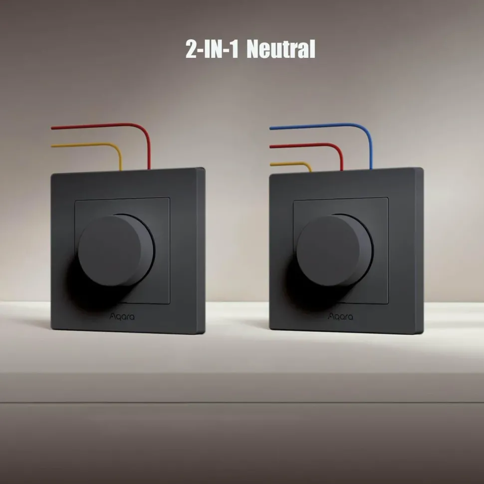 Aqara Dimmer Switch H2 EU – smart dimmer med vridreglage Grå