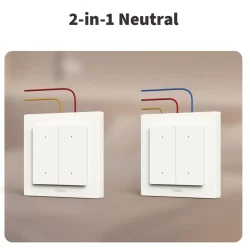 Aqara Light Switch H2 EU – smart strömbrytare med 1 kanal Vit