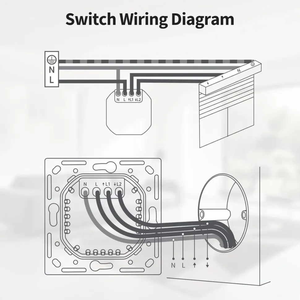 Aqara Shutter Switch H2 EU för rullgardiner och persienner