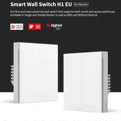 Aqara Smart Wall Switch H1 Singel utan neutralledare