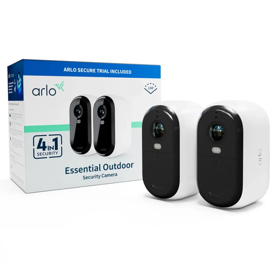 Arlo Essential 2 HD – Trådlös övervakningskamera 2-pack