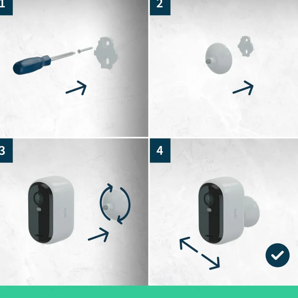 Arlo Essential 2 HD – Trådlös övervakningskamera 3-pack