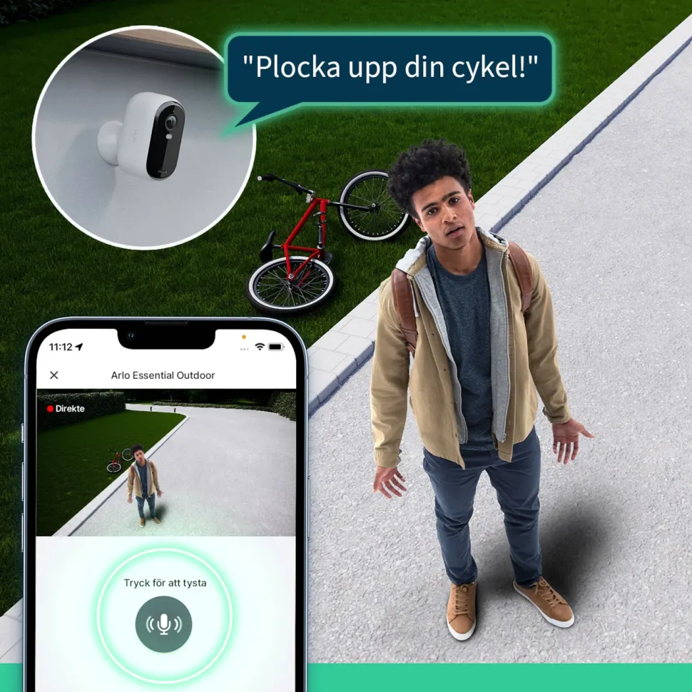 Arlo Essential 2 HD – Trådlös övervakningskamera 3-pack