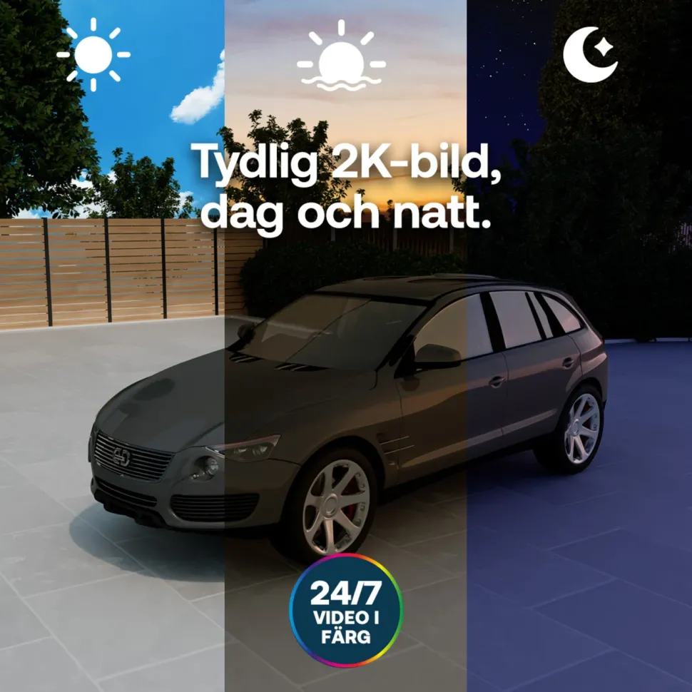 Arlo Essential 3 2K PTZ – Trådlös övervakningskamera 2-pack