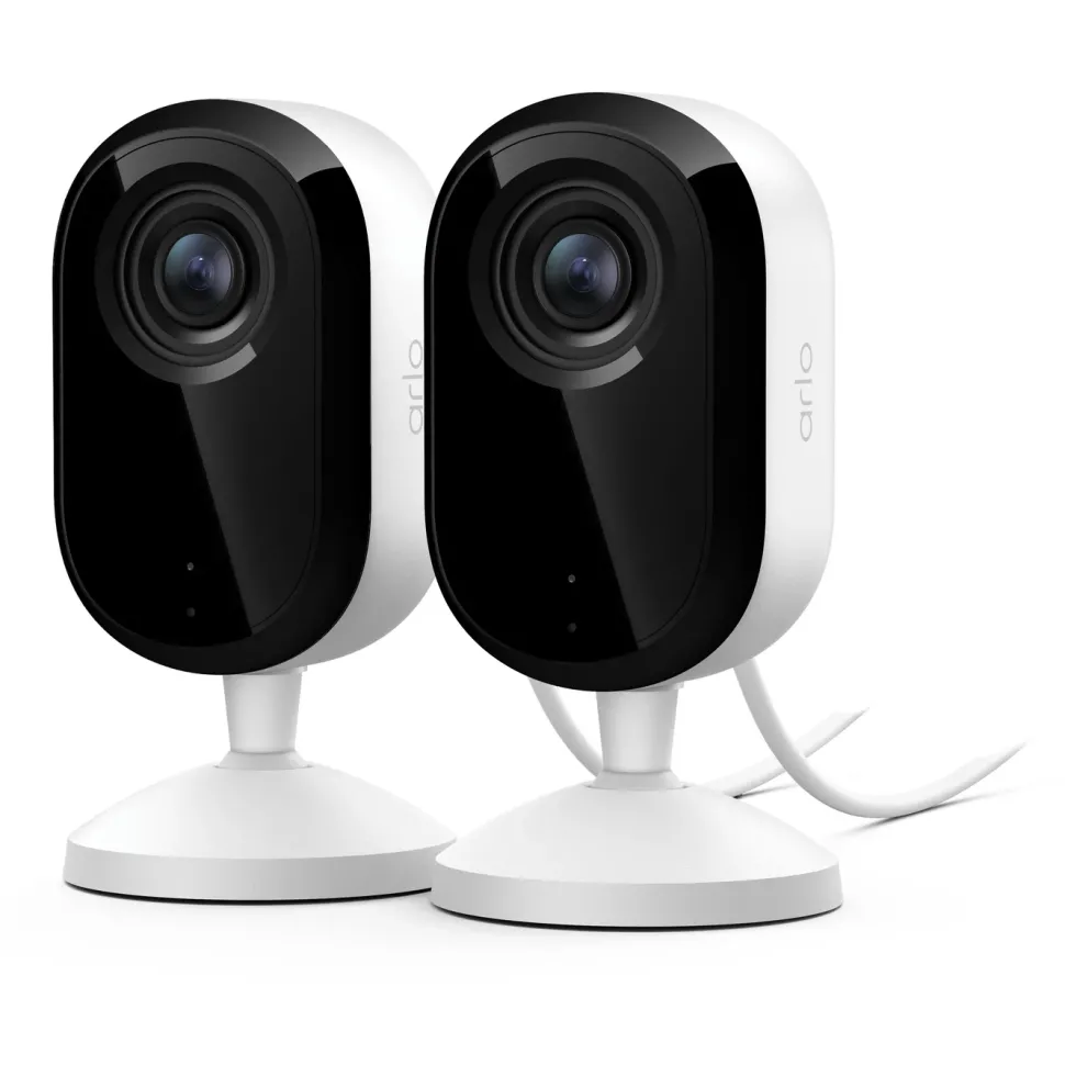 Arlo Essential 3 2K – Övervakningskamera inomhus 2-pack