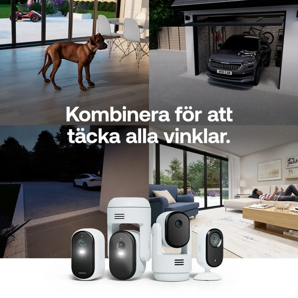 Arlo Essential 3 XL 2K – Trådlös övervakningskamera 2-pack
