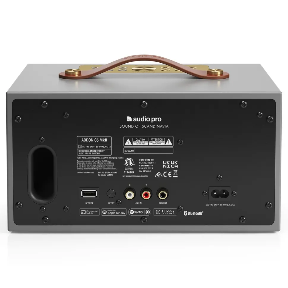 Audio Pro Addon C5 MkII Trådlös multiroom-högtalare Grå