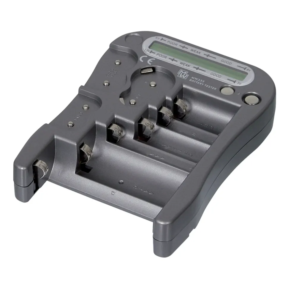 Batteritestare med LCD-display