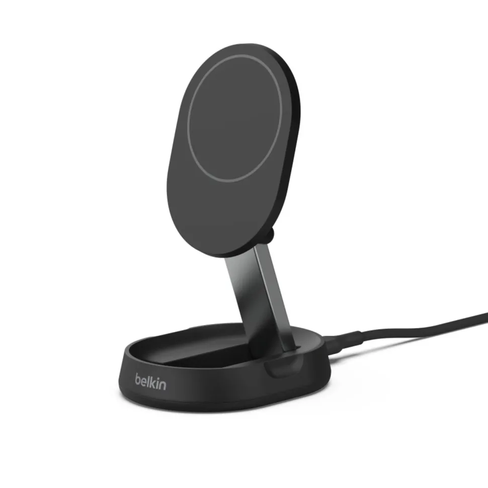 Belkin BoostCharge Pro Laddställ med Qi2 15 W Svart