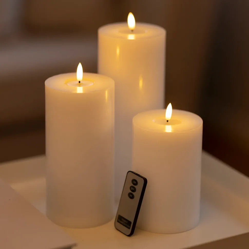Blockljus LED 3-pack