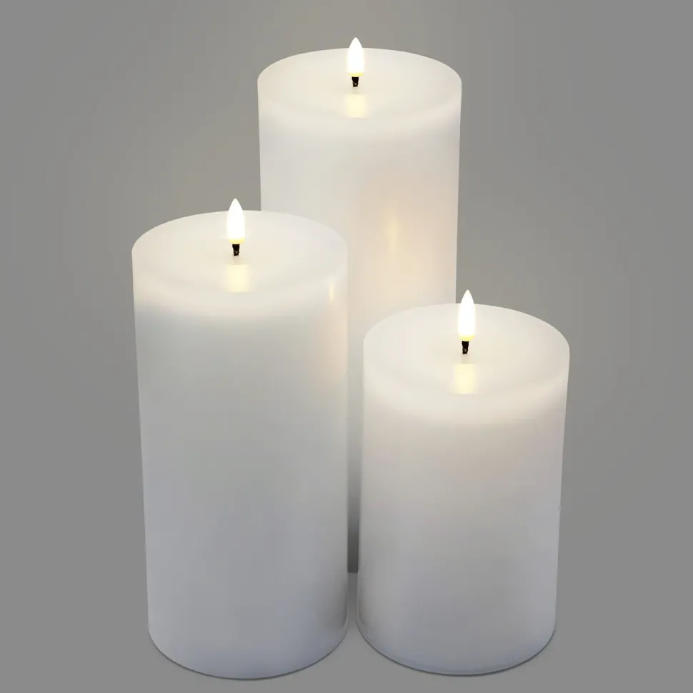 Blockljus LED 3-pack