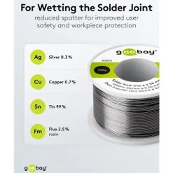 Blyfritt lödtenn ø 0,56 mm 100 g