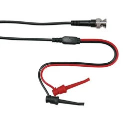 BNC-kabel med testklämmor