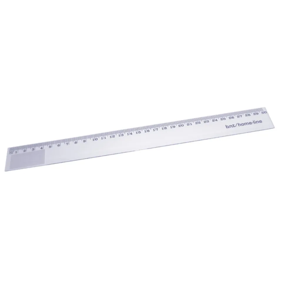 BNT Office Linjal 30 cm transparent