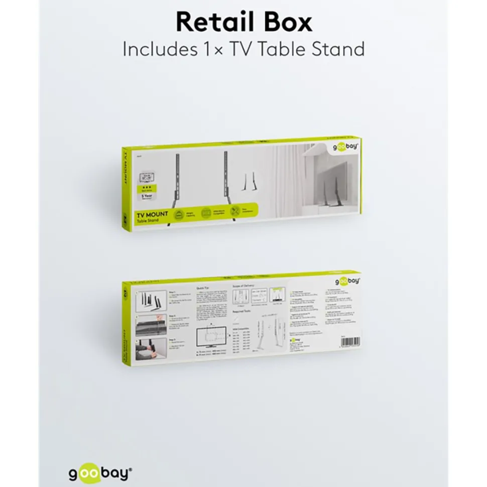 Bordsstativ för tv 32–70”