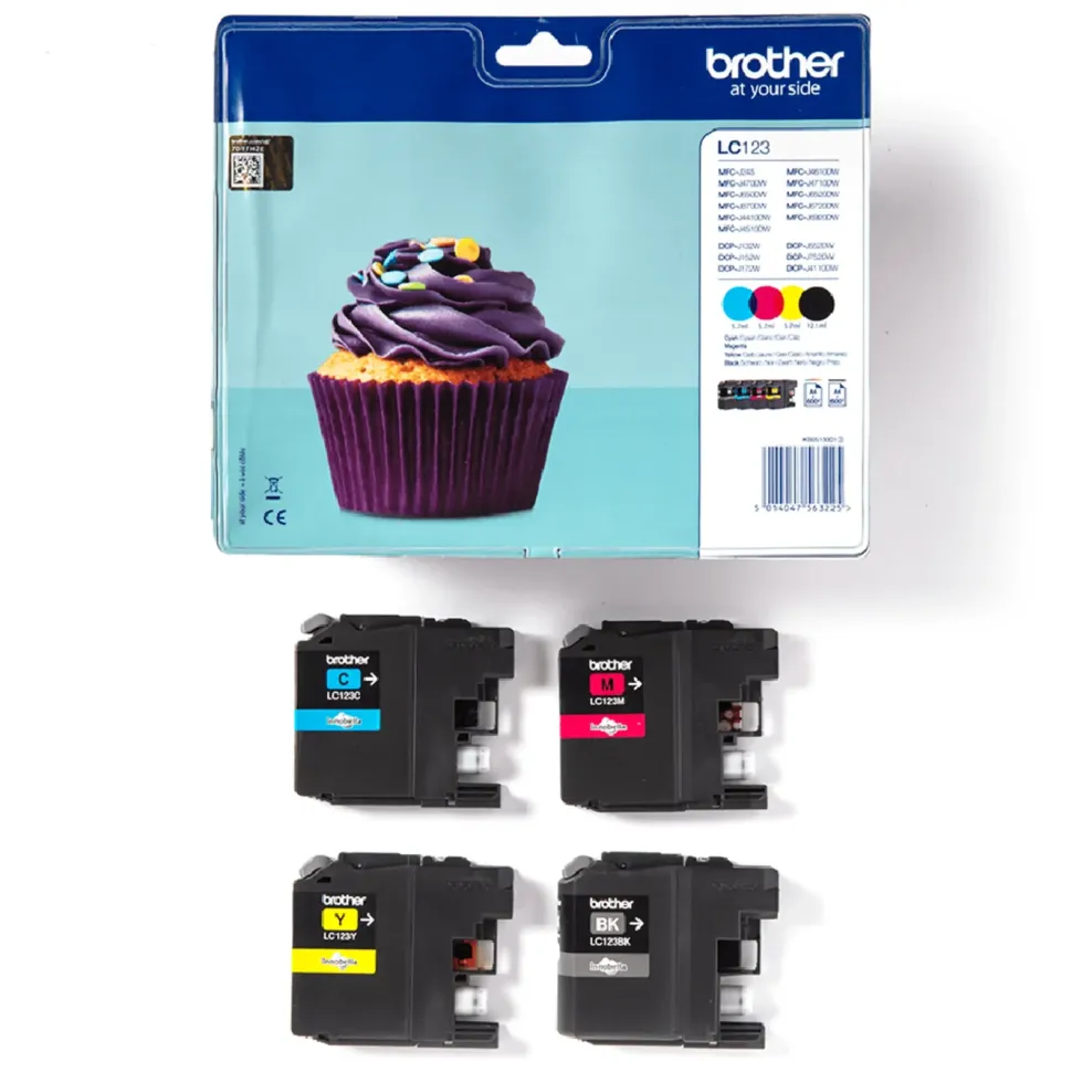 Brother LC123VALBP Bläckpatron Multipack Svart och Färg