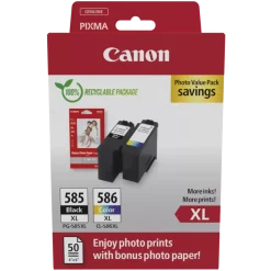 Canon PG-585XL/CL-586XL bläckpatroner med fotopapper
